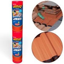 Fita manta asf�ltica telhado terracota auto adesiva 90 cm x 10 m - Vedatudo