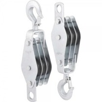 Moit�o/cadernal 60 mm com 3 roldanas