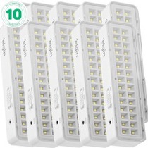 Kit 10 Lumin�rias de emerg�ncia 30 Leds branca
