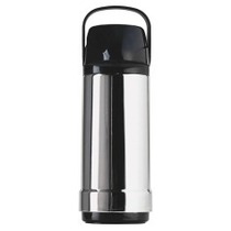 Garrafa t�rmica de press�o 1,0 litro Metalizada - GLT