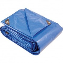 Lona refor�ada de polietileno azul 7 m x 4 m