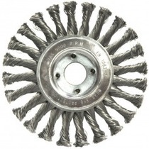 Escova circular ondulada latonada 152,4 x 19 mm