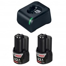 Carregador de baterias 12 Volts + 2 baterias l�tio 12V 2.0Ah Starter Kit