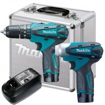 Combo Furadeira Parafusadeira de Impacto + Parafusadeira de Impacto - DK1493