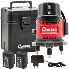 N�vel a laser verde pendular girat�rio a bateria 5 linhas 15 m com maleta e 2 baterias - NLC 817
