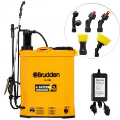 Pulverizador costal a bateria e manual 12V 20 litros com 5 bicos - SS-20B