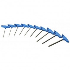 Jogo de chave hexalobular com cabo em T T7 a T50 com 10 pe�as - 42TX-10