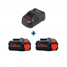 Kit Carregador de baterias GAL1880 + 2 baterias 18V 8,0Ah Procore - Starter Kit