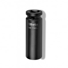 Soquete sextavado longo de impacto 17 mm com encaixe de 1/2