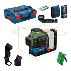 N�vel a laser verde a bateria 70/120m com receptor e acess�rios Sem Bateria - GLL 18V-120-33 CG