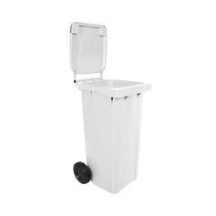 Carrinho coletor de lixo 120 litros sem pedal - 13742