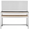 Bancada desmont�vel com 1 prateleira e painel perfurado - BM-U