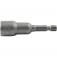 Soquete magn�tico sextavado 12 mm x 65 mm encaixe 1/4'' - 3039000120