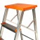 Escada banqueta de alum�nio 2 degraus + patamar - BAQ003