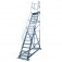 Escada plataforma de alum�nio 4.0 m c/ 15 degraus + patamar - TRE 015