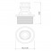 Adaptador pl�stico macho com rosca externa 3/4