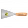 Esp�tula r�gida 10 cm em a�o com cabo de madeira