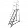 Escada plataforma de alum�nio 2.0 m c/ 7 degraus + patamar 