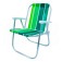 Kit 2 Cadeiras de praia varanda alta em alum�nio - CAD0047