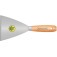 Esp�tula r�gida 12 cm em a�o com cabo de madeira