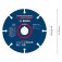 Disco de corte multi material em tungst�nio 125 x 22,23 mm - Expert Carbide Multi Wheel