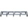Kit com 4 lixeiras de 50L para coleta seletiva tampa transversal