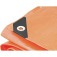 Lona refor�ada de polietileno laranja 8 m x 4 m