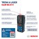 Trena a laser vermelho leitura at� 50 metros com Bluetooth - GLM 50-27 C