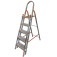 Escada de alum�nio com 5 degraus duplos residencial - EMD005