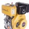 Motor a diesel 7 hp 4T partida el�trica e manual eixo 1