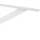 Cantoneira tipo m�o francesa refor�ada 40 cm branco - 32.95.000.400