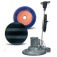 Enceradeira industrial 3/4 hp 510 mm com escova de nylon e suporte de disco - CL510 PLUS