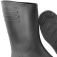Bota de PVC preta cano m�dio com forro