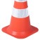Cone de sinaliza��o com 50 cm flex�vel 2 faixas