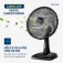 Kit 2 Ventiladores de mesa 30 cm 6 p�s com 3 velocidades - VSP-30-B  110V