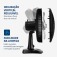 Kit 2 Ventiladores de mesa 30 cm 6 p�s com 3 velocidades - VSP-30-B  110V