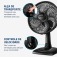 Kit 2 Ventiladores de mesa 30 cm 6 p�s com 3 velocidades - VSP-30-B  110V