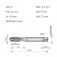 Macho m�quina a�o r�pido ponta helicoidal M8 x 1,25 mm - E556M8