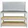 Bancada desmont�vel com 2 prateleiras e painel perfurado - BM-V