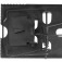 Ratoeira grande 160 mm x 88 mm em a�o oxidado preto