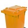 Cesto de lixo gari 240L com rodas de 300 mm sem pedal - C241LJ