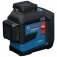 N�vel a laser verde a bateria 60/160m com receptor e bateria - GLL 80-33 G LI