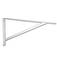 Cantoneira tipo m�o francesa 25 x 30 cm branco capacidade de 170kg